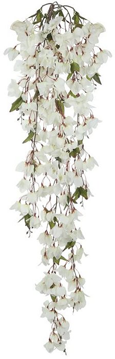 Planta Artificial Folhagem Bougainville Pendente X252 Creme 1.35m