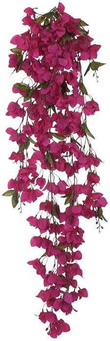 Planta Artificial Folhagem Bougainville Pendente X252 Fucsia 1.35m