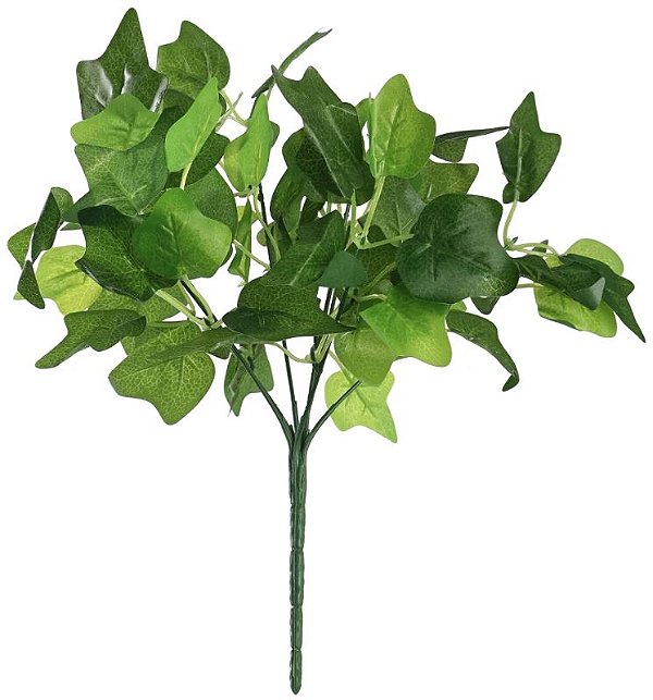 Planta Artificial Folhagem Hera Forracao Real Toque X63 Verde 28cm