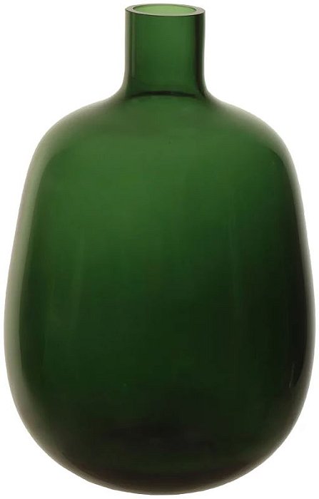 Vaso Decorativo Vidro Verde 30cm