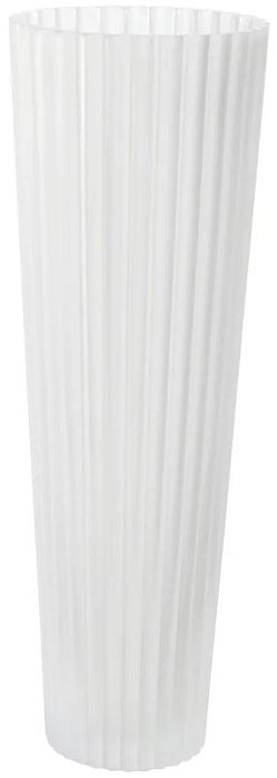 Vaso Decorativo Vidro Transparente Fosco 40cm