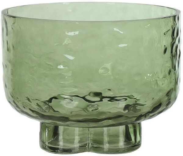 Vaso Decorativo Vidro Verde 14cm