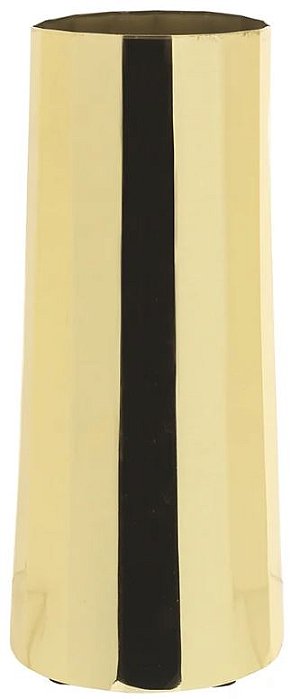 Vaso Decorativo Aco Inox Dourado 23cm