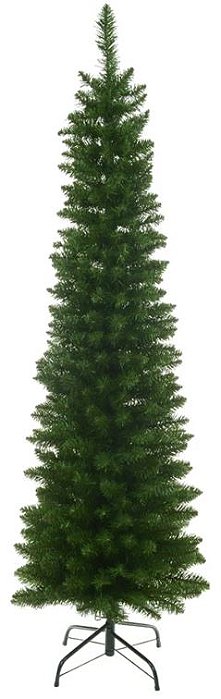 Planta Artificial Arvore Natal Boston Slim 350 Tips C/Base Metal Verde 1.8m