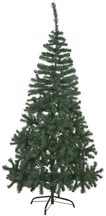 Planta Artificial Arvore Natal 700 Tips C/Base Metal Verde 2.1m