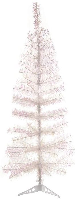 Árvore De Natal Iridescente 120 Tips C/Base Plastico Colorido 1.2m