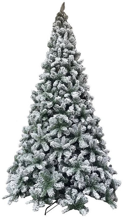 Àrvore De Natal New Michigan Nevada 1225 Tips C/Base Metal Verde 2.4m