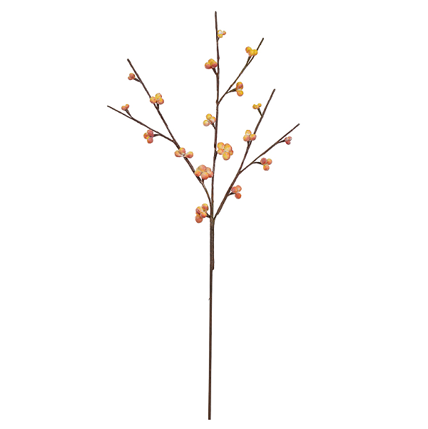 Planta Artificial Galho Sementes X18 (amarelo outono) 1,08m