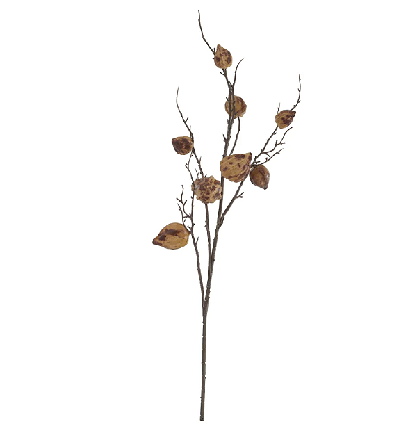 Planta Artificial Galho Sementes X10 (vermelho outono) 98cm