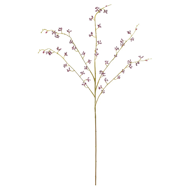 Planta Artificial Galho Semente X45 (vermelho) 88cm