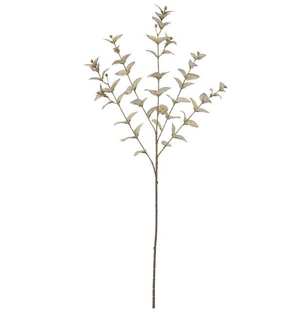 Planta Artificial Galho Eucalipto Real Toque X73 (verde menta) 90cm