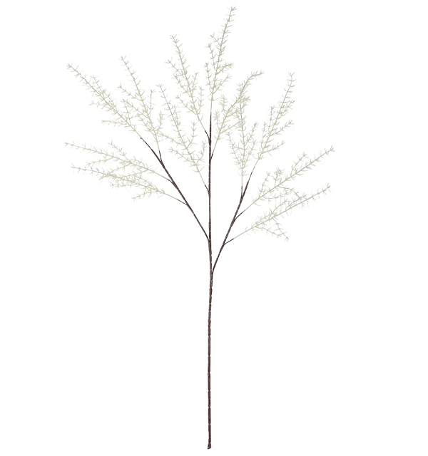 Planta Artificial Galho Alecrim Aramado C/Print PLT X12 (off white) 1,03m