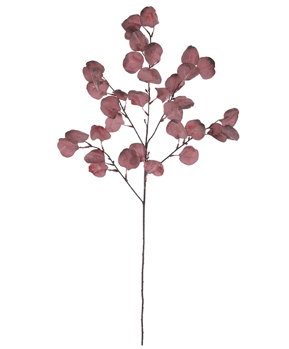 Planta Artificial Galho Folha C/Print X36 (marrom outono) 90cm