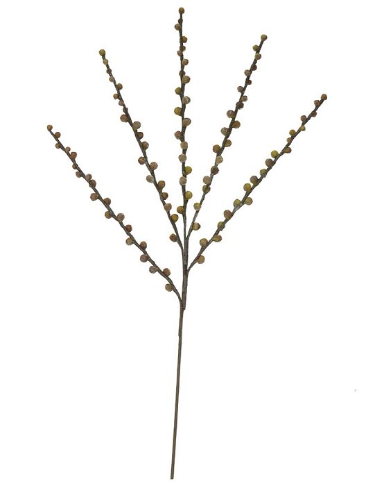 Planta Artificial Galho Sementes X100 (verde outono) 1,06m