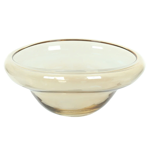 Centro De Mesa Vidro (bege escuro luster) 12,5X29X26cm