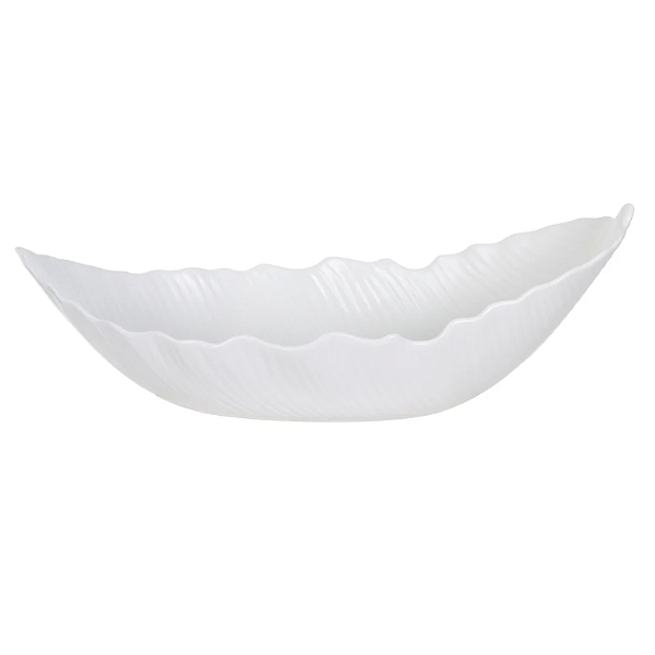 Centro De Mesa Decor Ceramica Orgânico (off white) 19,3X54,2X25cm