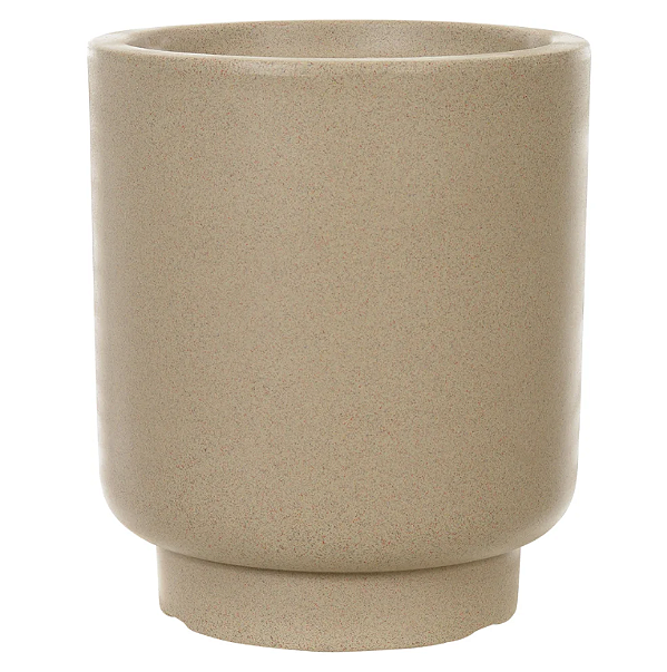 Vaso Polipropileno Roterdao (areia) 30X26cm
