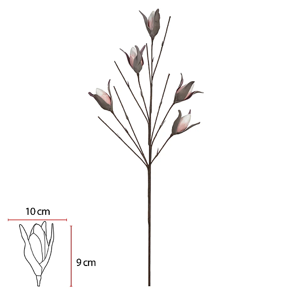 Planta Artificial Haster Lirio Eva X5 (rosa outono) 1,12m