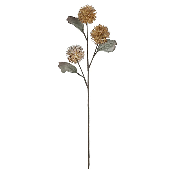 Planta Artificial Mamona Eva X3 (bege) 90cm