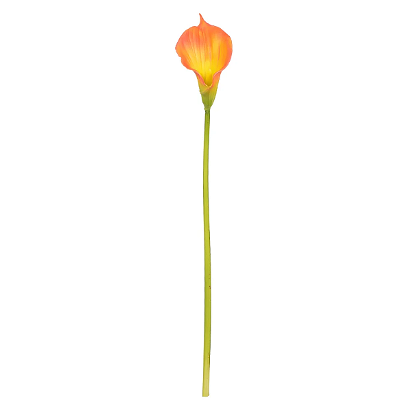 Planta Artificial Haster Copo Leite Eva (laranja) 80cm