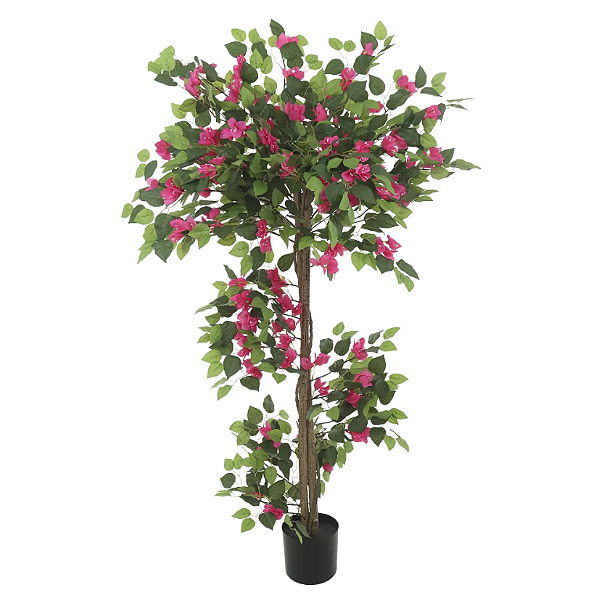 Planta Artificial Arvore Bougainville C/Pote X270 (rosa) 1,5m