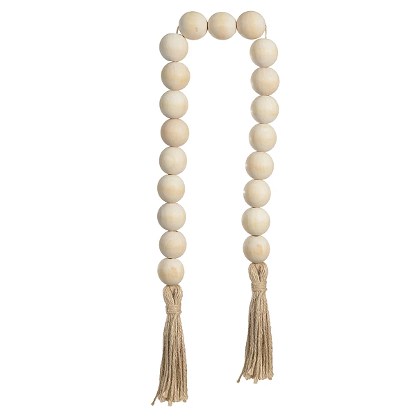 Colar Decorativo Madeira (bege) 1,09m