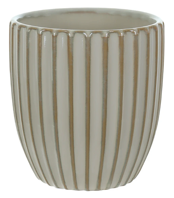 Vaso Ceramica (bege) 12cm