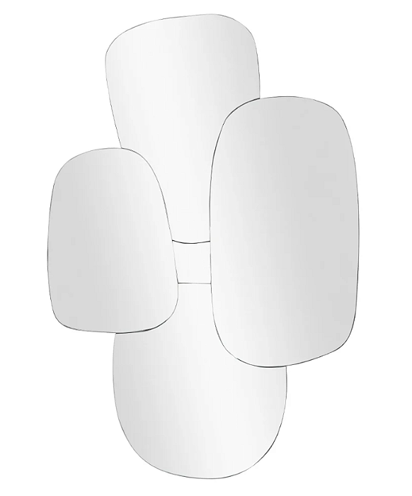Espelho Decor Mdf Faces (marrom) 1,2mX80X2cm
