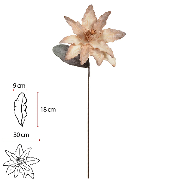Planta Artificial Magnolia Eva (ocre) 85cm