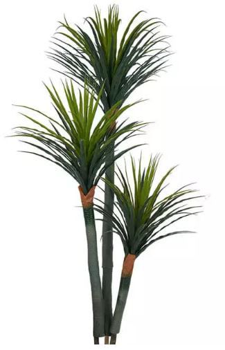 Planta Árvore Artificial Yucca 3 Troncos Verde Escuro 1,7m