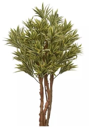 Planta Árvore Artificial Dracena Reflexa Amarelo Verde 1,2m