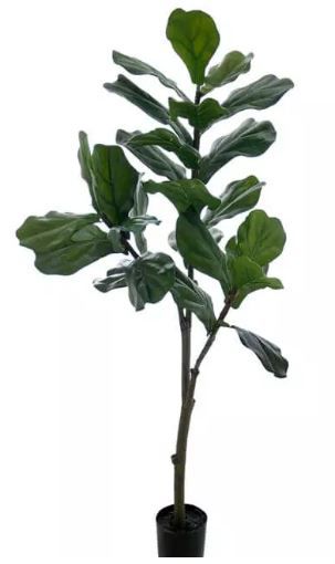 Planta Árvore Artificial Ficus Lyrata Verde 1,2m