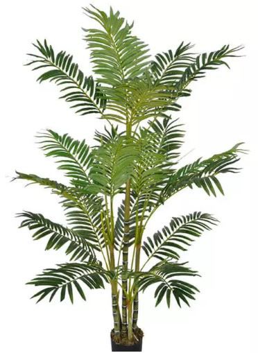 Planta Árvore Artificial Palmeira Areca Verde 1,5m