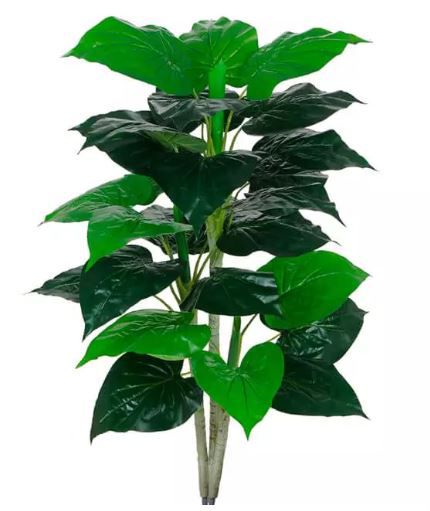 Planta Árvore Artificial Philodendron Real Toque Verde em 2 Tons 90cm