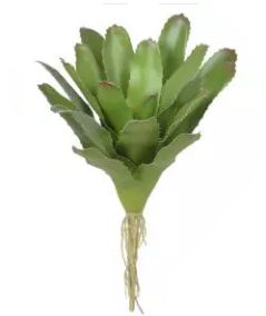 Folhagem Artificial Bromélia Verde 26cm