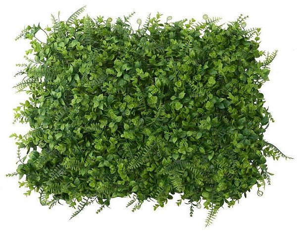 Folhagem Artificial Placa Grama Verde Samambaia + Eucalipto 40x60cm mod12
