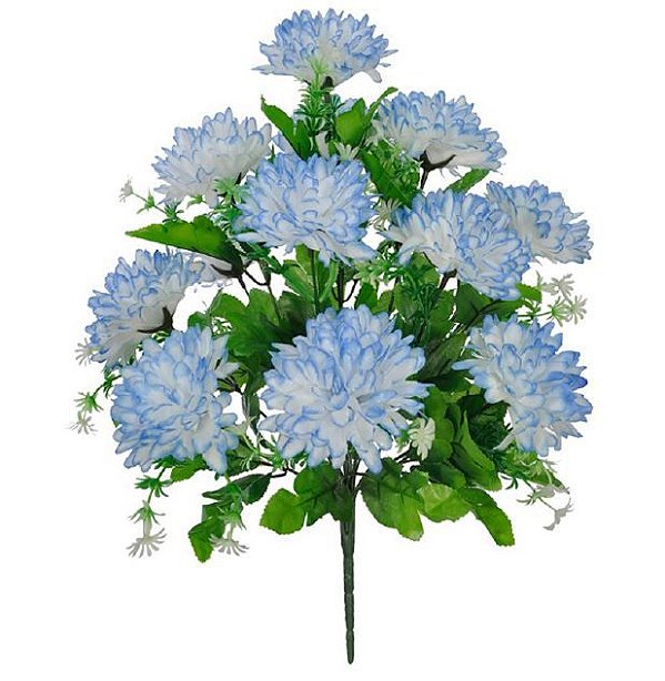 Buquê Cravo X12 (AZUL) 42cm