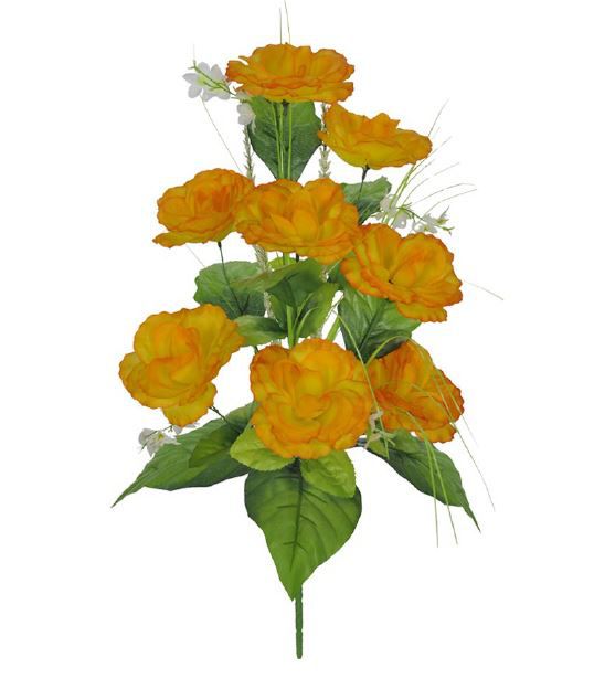 Buquê Rosa Arranjo X8 (AMARELO) 52cm