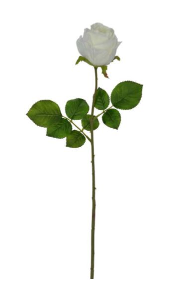 Haste de Rosa Branco 56cm