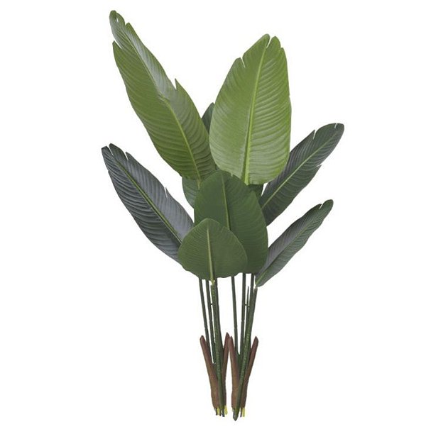 Planta Artificial Árvore Bananeira de Jardim X8 1,20m