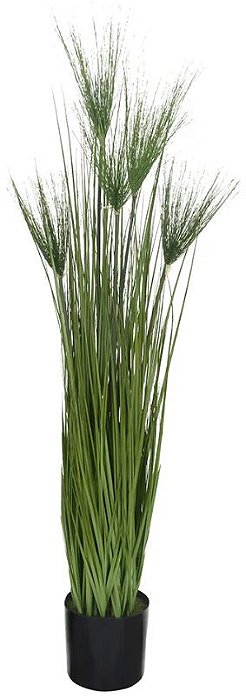 Planta Artificial Árvore Grass Papiro Verde 1,5m