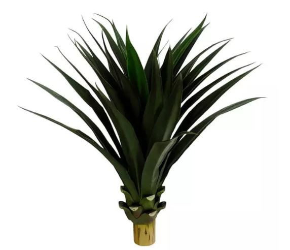 Planta Árvore Artificial Agave Verde 70cm