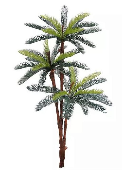 Planta Árvore Artificial Palmeira Cycas Verde 1,77m