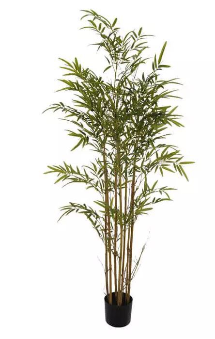 Planta Árvore Artificial Bambu Verde 1,5m