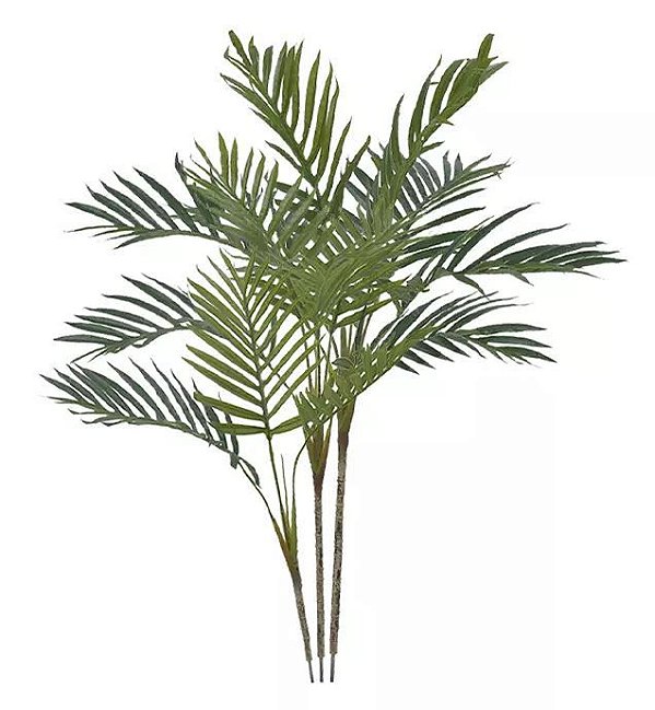 Planta Árvore Artificial Palmeira Areca Real Toque Verde 90cm