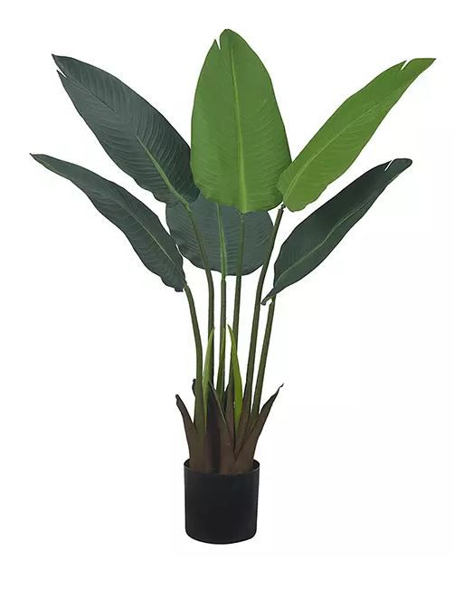 Planta Árvore Artificial Bananeira de Jardim Verde 78cm