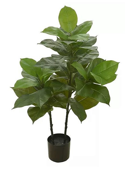 Planta Árvore Artificial Ficus Elástica Real Toque Verde 1m