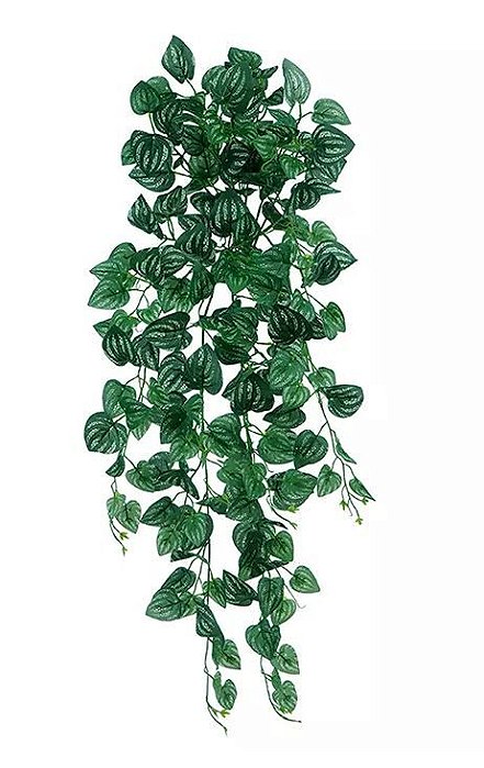 Folhagem Artificial Melancia Pendente Verde Creme 86cm