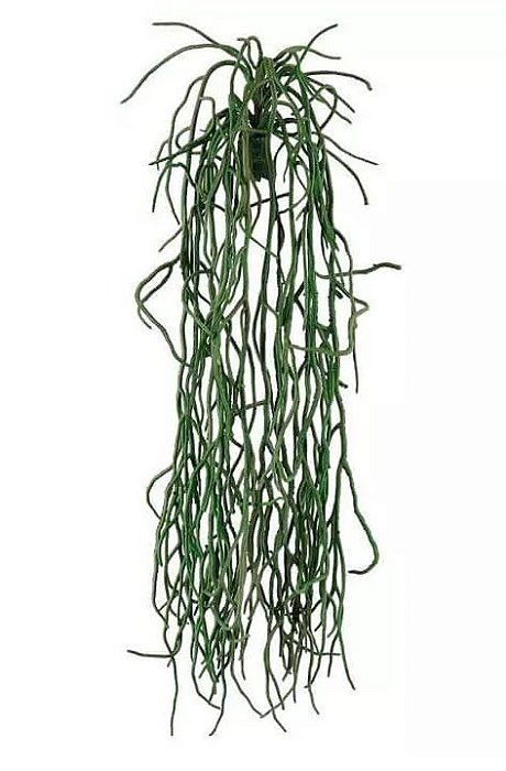 Folhagem Artificial Raiz de Orquídea Pendente Verde 48cm