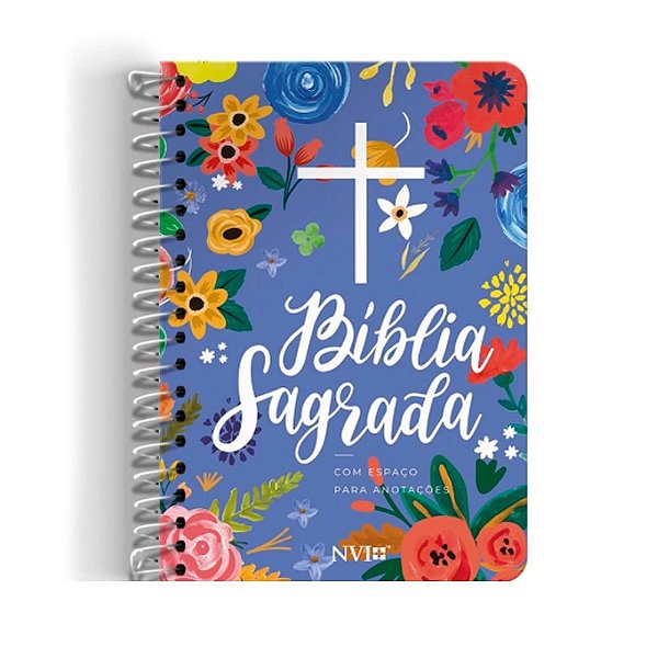 Bíblia Sagrada Anote Espiral Azul NVI